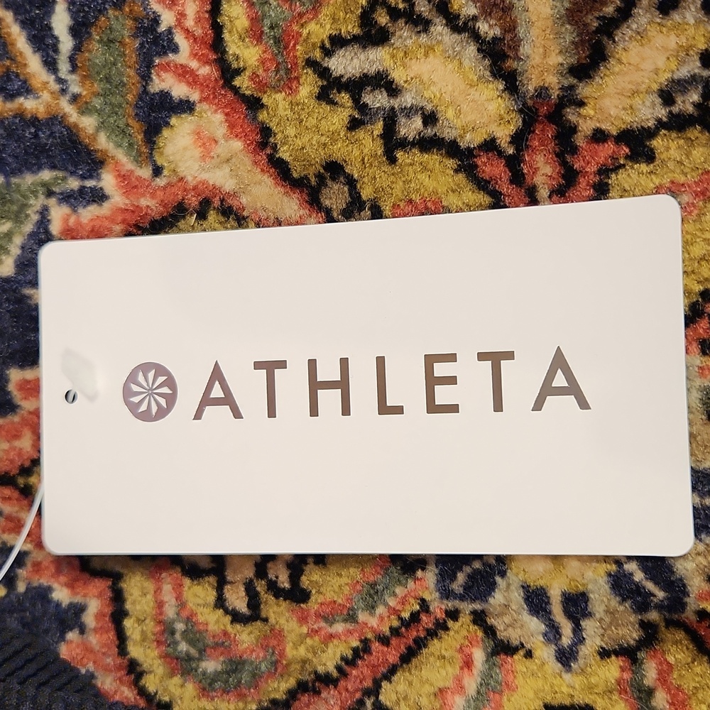 Athleta Scoop Crop Pique Tankini D-DD M NWT Black - Picture 6 of 7